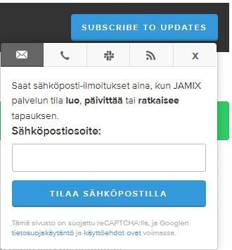 palvelun tila tilaus